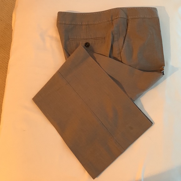 Mexx Two fine herringbone pants. Grey with pink lining. Size 10 - Picture 6 of 10